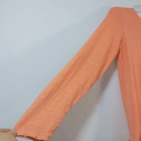 Massimo Dutti Orange Top Elbow Patches Size S - Picture 3 of 7